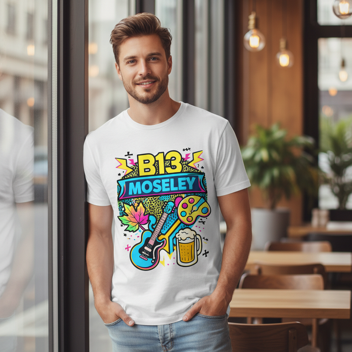 Moseley - T-Shirt - Playful Neon Vibe Design