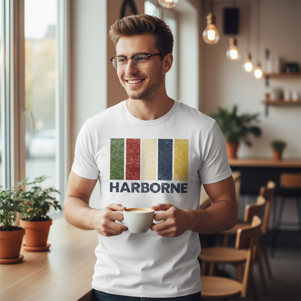 Harborne - T-Shirt - Colour Block Design