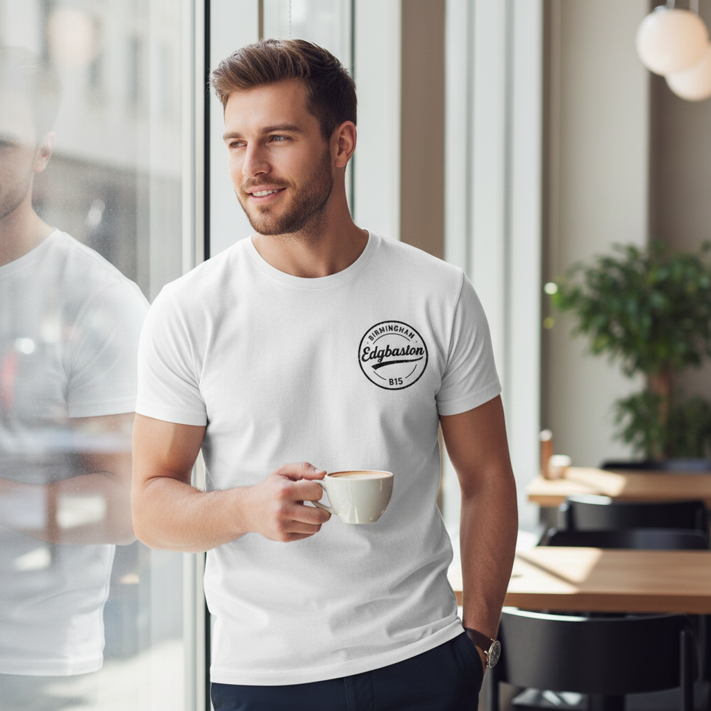Edgbaston - T-Shirt - B15 Vintage Stamp Design