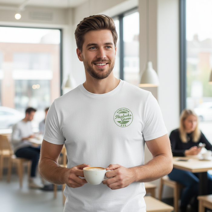 Haslucks Green - T-Shirt - B90 Vintage Stamp Design