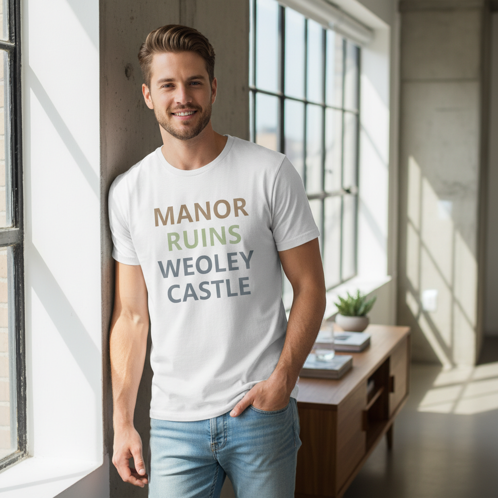 Weoley Castle - T-Shirt - Minimal Type Stack Design