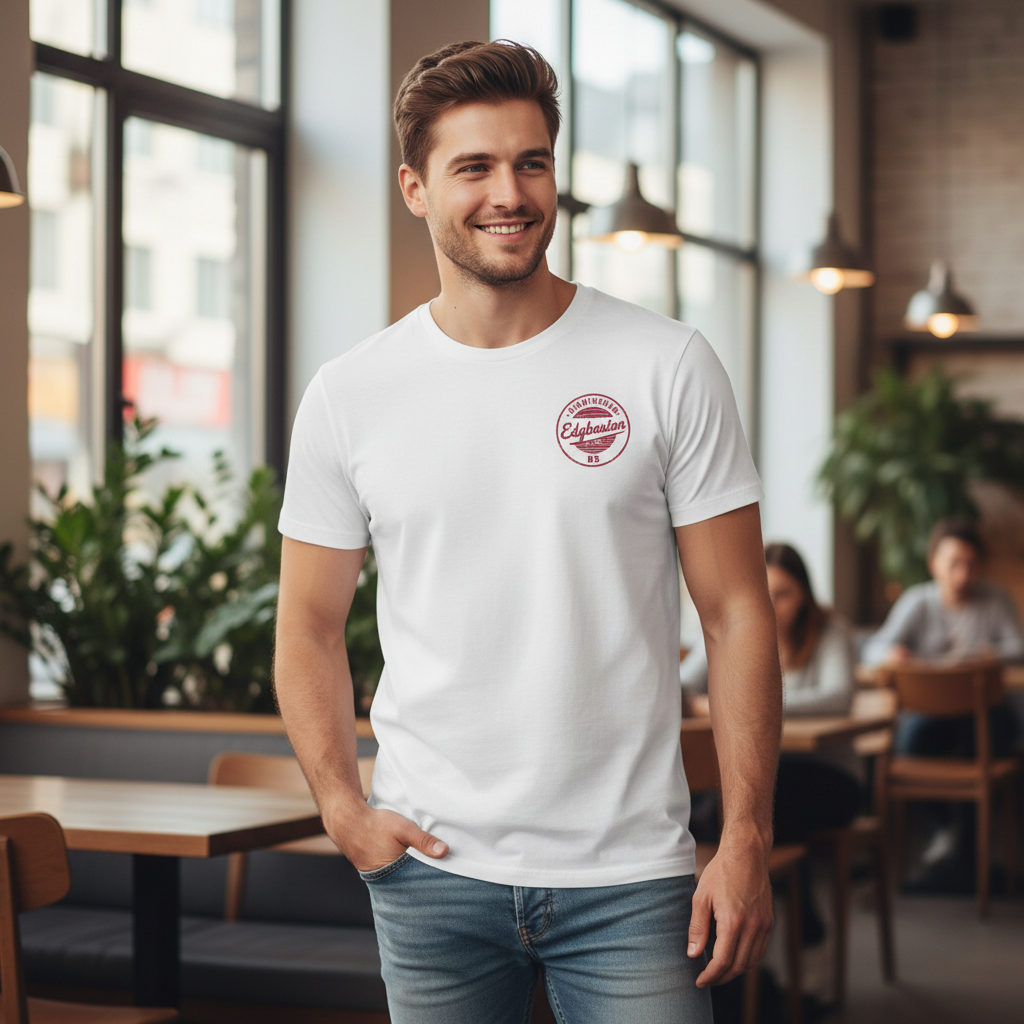 Edgbaston - T-Shirt - B5 Vintage Stamp Design