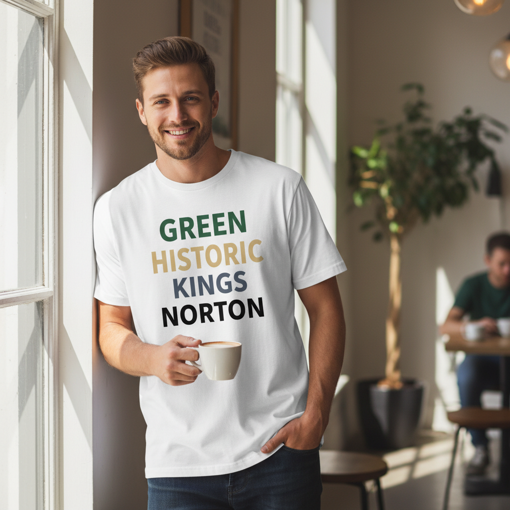 Kings Norton - T-Shirt - Minimal Type Stack Design