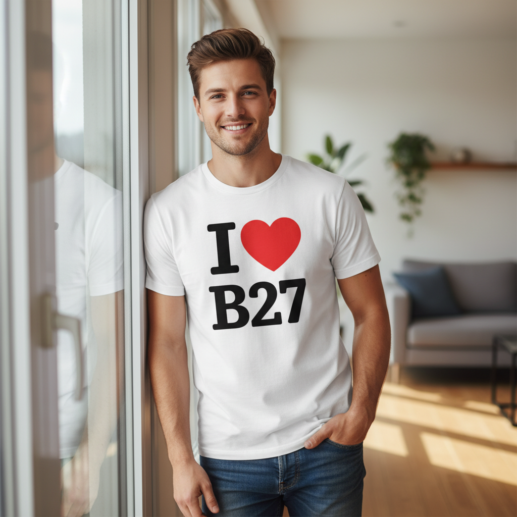 Acocks Green - T-Shirt - I Heart B27 Design