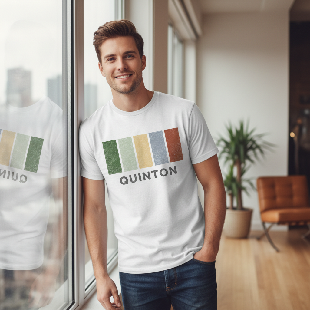 Quinton - T-Shirt - Colour Block Design