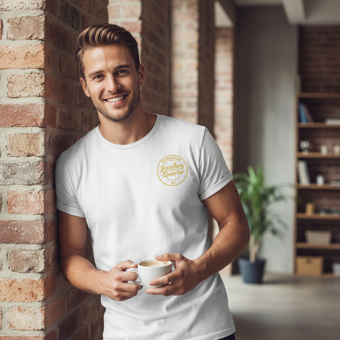 Jewellery Quarter - T-Shirt - B1 Vintage Stamp Design