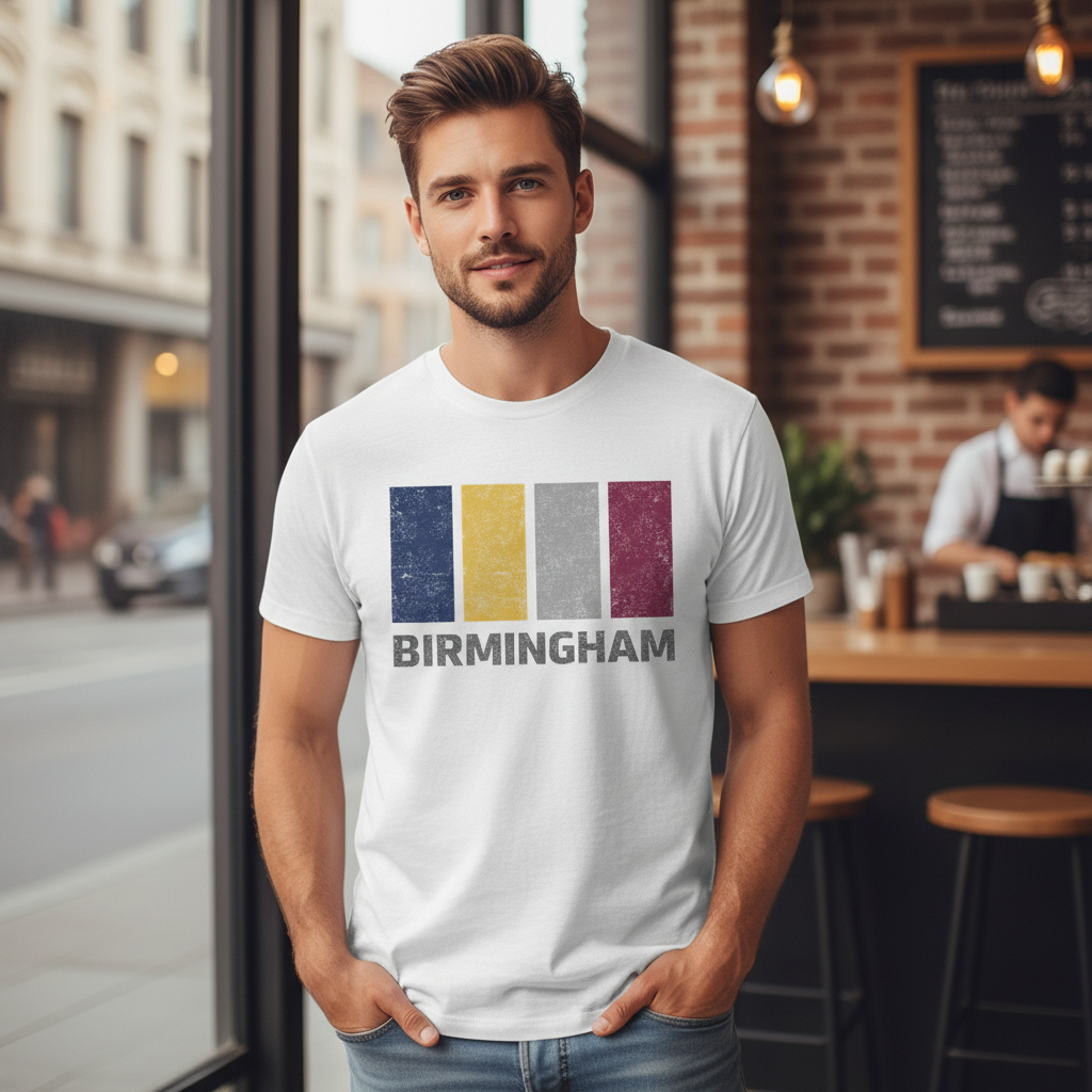 Birmingham - T-Shirt - Colour Block Design