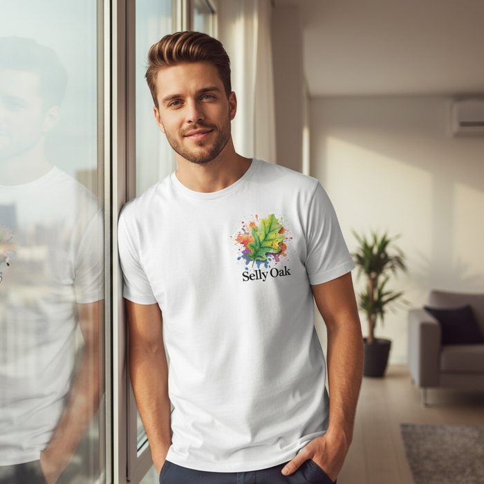 Selly Oak - T-Shirt - Colour Splash Design - Leaf