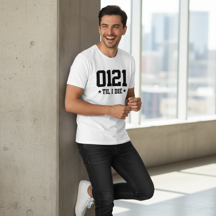 Birmingham - T-Shirt - 0121 ’Til I Die Dialling Code Design