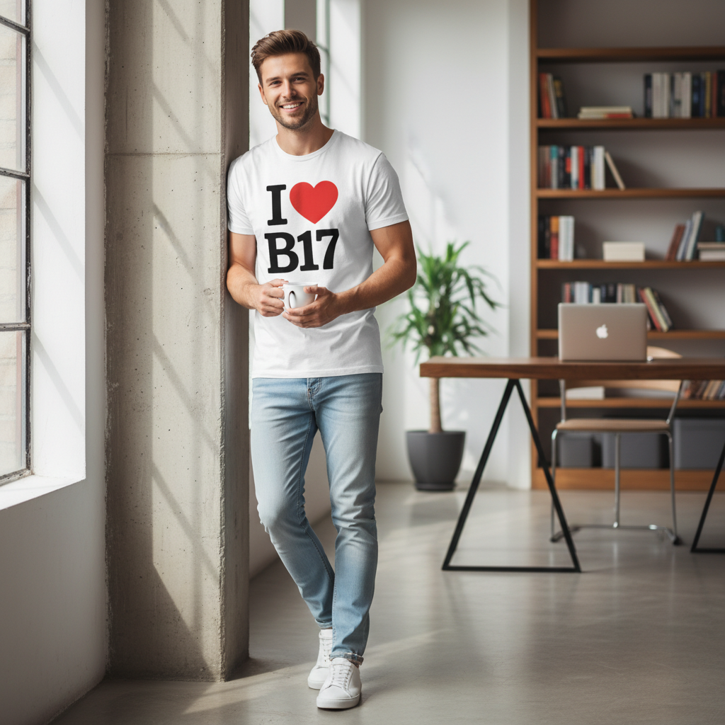 Harborne - T-Shirt - I heart B17 Design