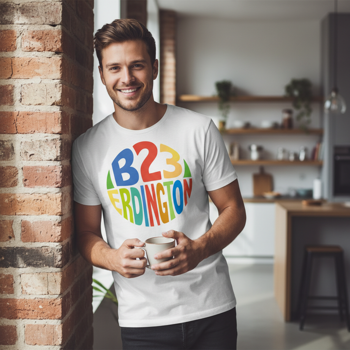 Erdington - T-Shirt - B23 Colour Burst Design