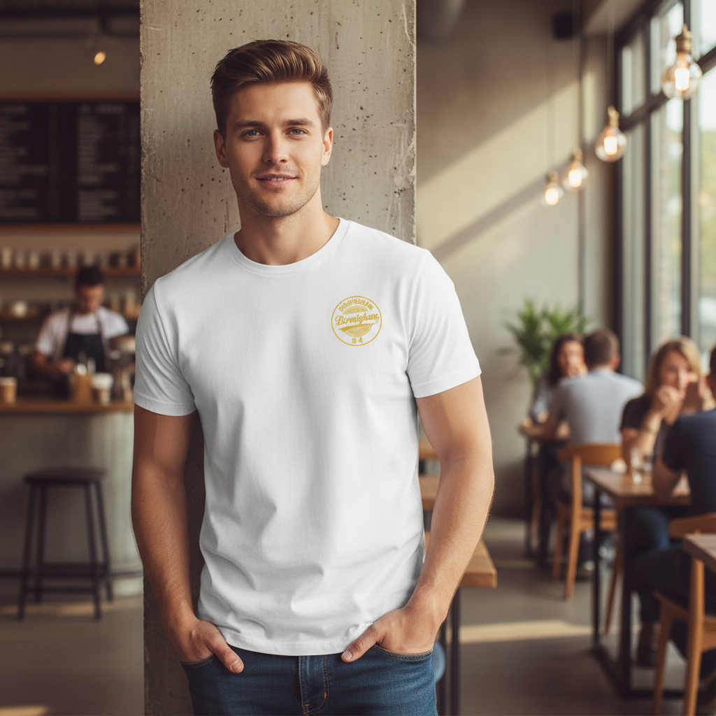 Birmingham - T-Shirt - B4 Vintage Stamp Design