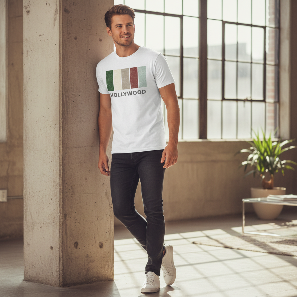 Hollywood - T-Shirt - Colour Block Design