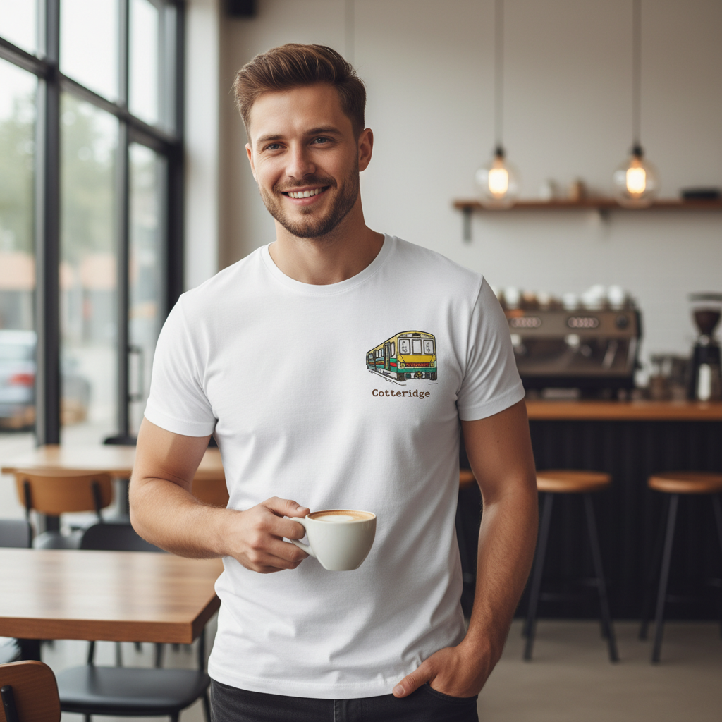 Cotteridge - T-Shirt - Minimal Cool Design - Train
