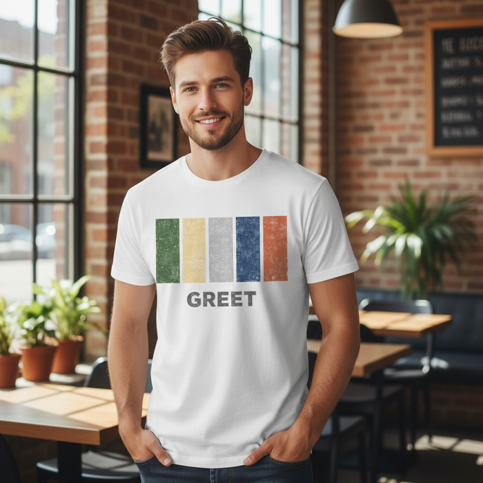 Greet - T-Shirt - Colour Block Design