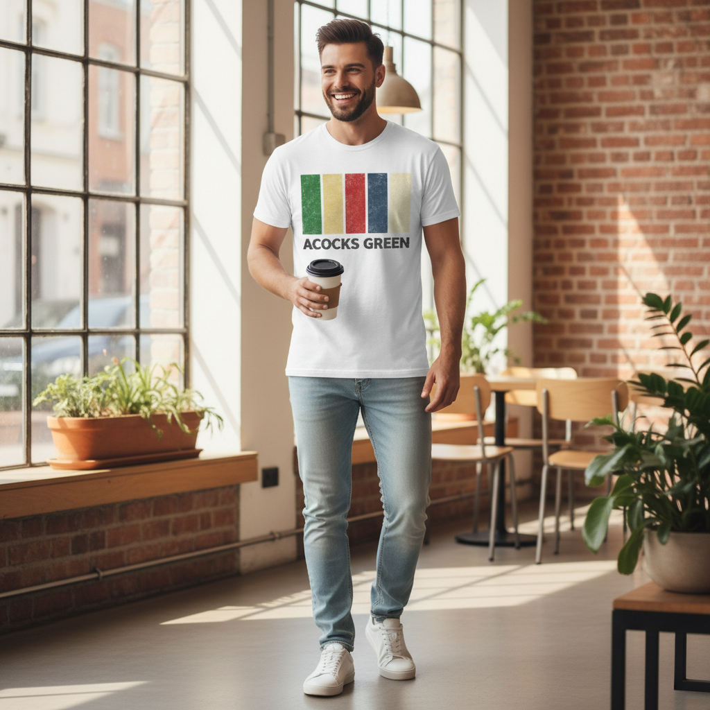 Acocks Green - T-Shirt - Colour Block Design