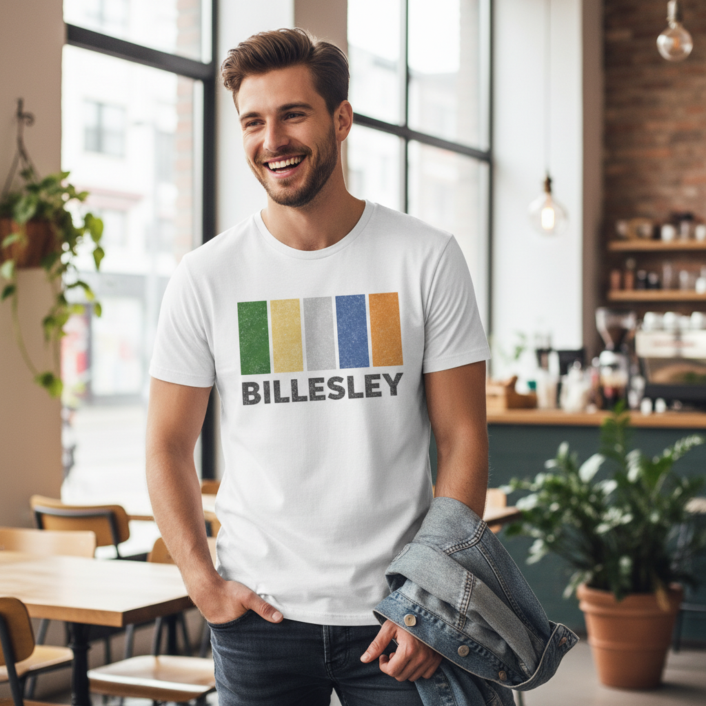 Billesley - T-Shirt - Colour Block Design
