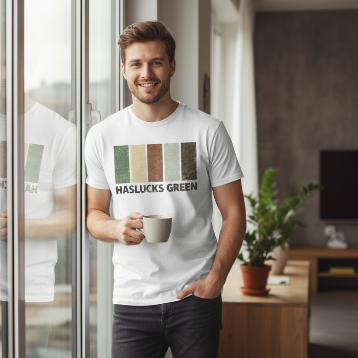 Haslucks Green - T-Shirt - Colour Block Design
