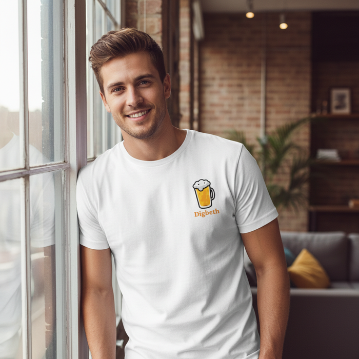 Digbeth - T-Shirt - Minimal Cool Design - Beer Glass