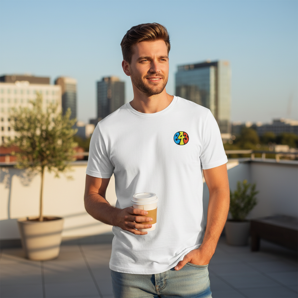 B43 - T-Shirt - Vintage Stamp Design