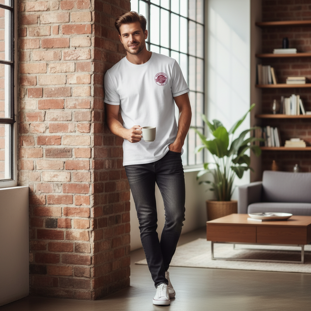 Aston - T-Shirt - B6 Vintage Stamp Design