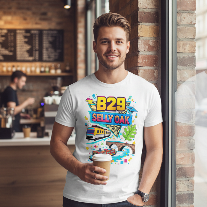 Selly Oak - T-Shirt - Playful Neon Vibe Design