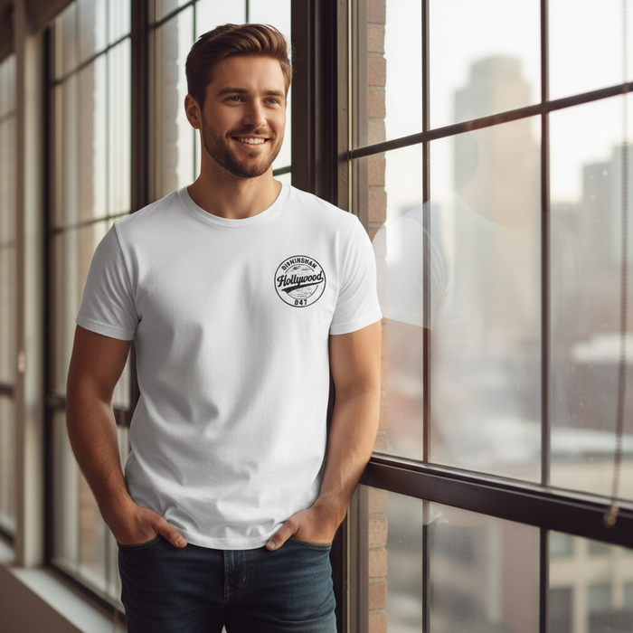 Hollywood - T-Shirt - B47 Vintage Stamp Design