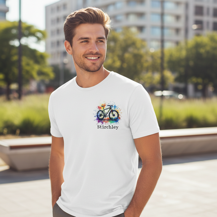 Stirchley - T-Shirt - Colour Splash Design - Bicycle