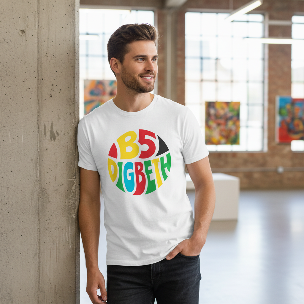 Digbeth - T-Shirt - Colour Burst Design