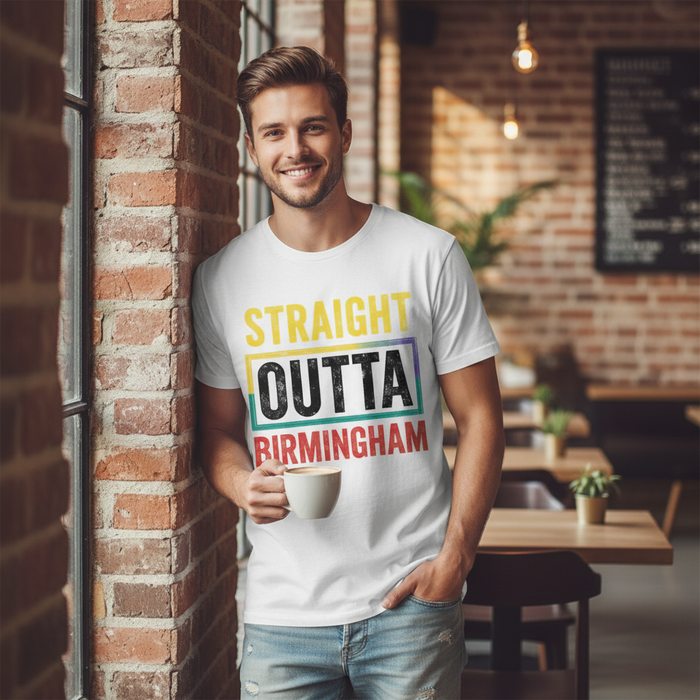 Birmingham - T-Shirt - Straight Outta Birmingham Bold Statement Design