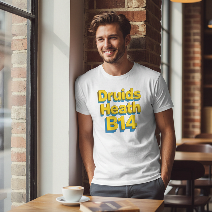Druids Heath - T-Shirt - Bold 3D Type Design