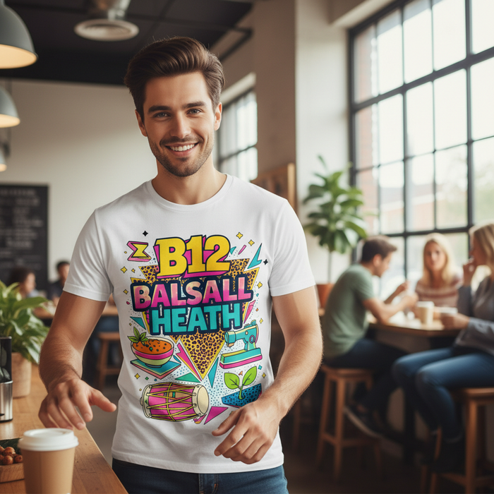 Balsall Heath - T-Shirt - Playful Neon Vibe Design