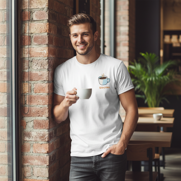 Stirchley - T-Shirt - Minimal Cool Design - Coffee Cup