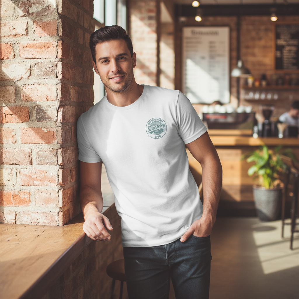 Shustoke - T-Shirt - B46 Vintage Stamp Design