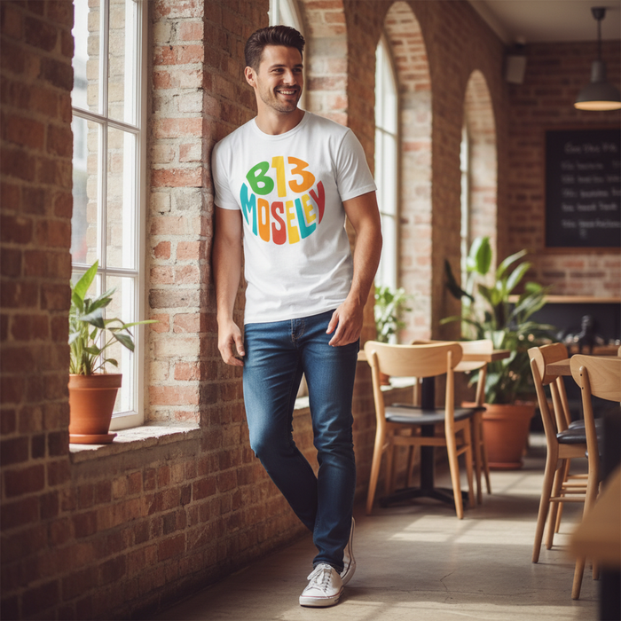 Moseley - T-Shirt - Colour Burst Design