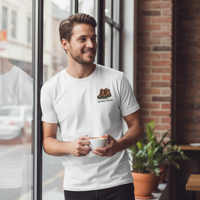 Yardley Wood - T-Shirt - Minimal Cool Design - Hiking Boots