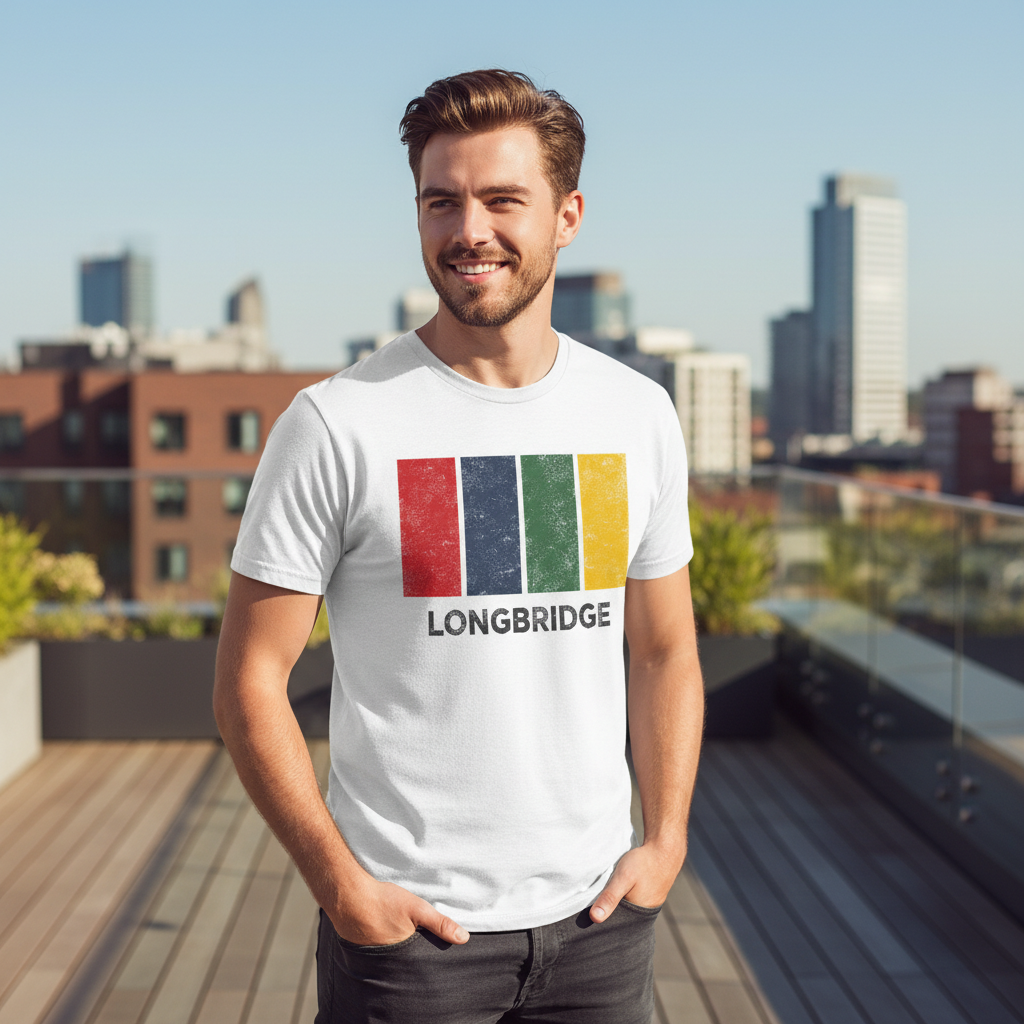 Longbridge - T-Shirt - Colour Block Design