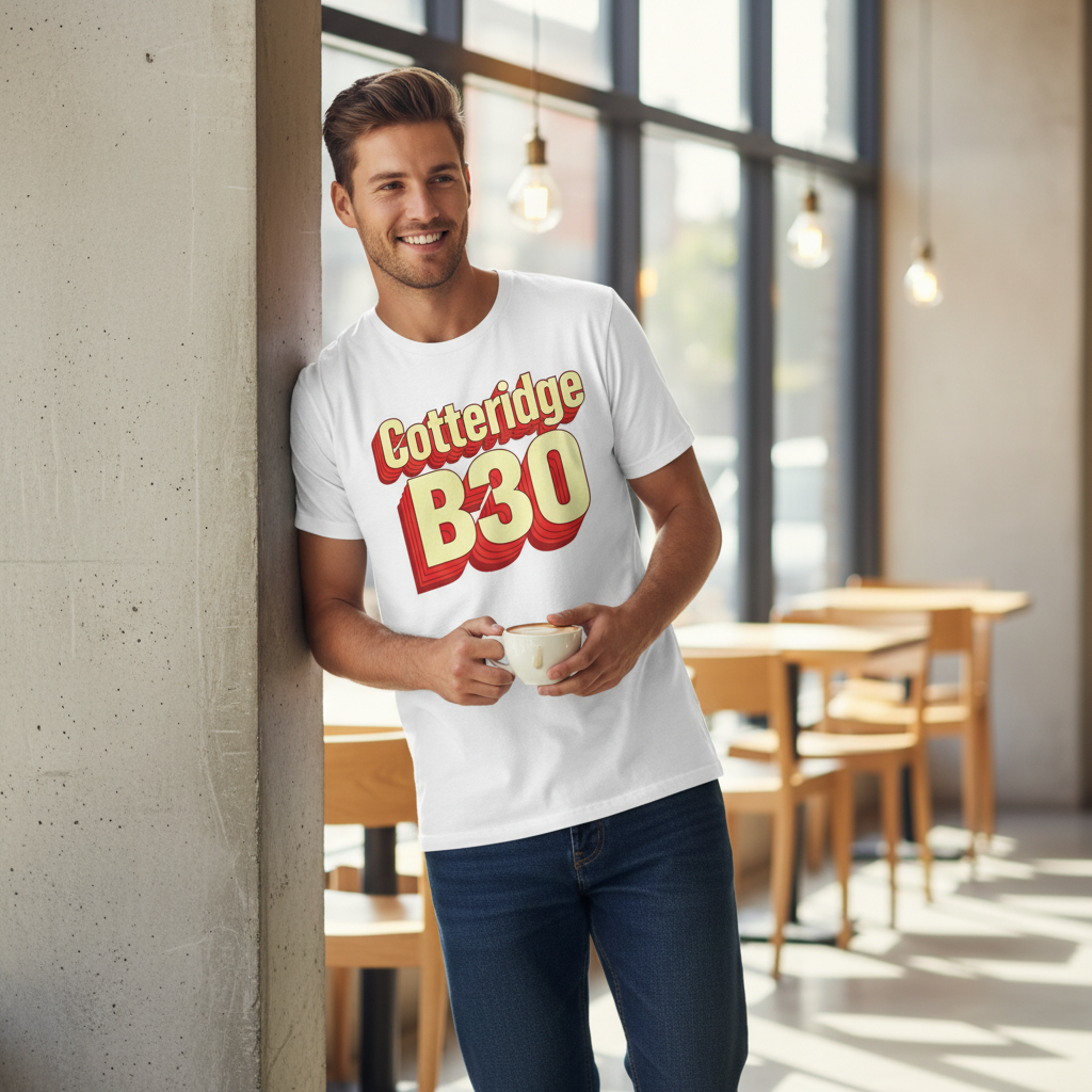 Cotteridge - T-Shirt - Bold 3D Type Design