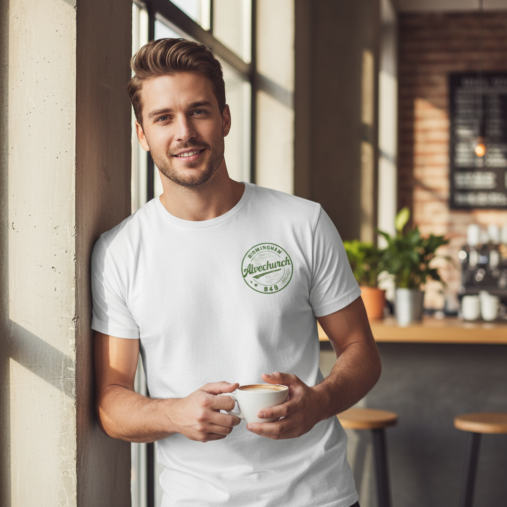 Alvechurch - T-Shirt - B48 Vintage Stamp Design