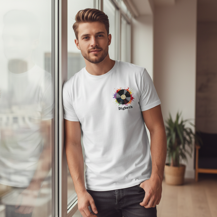 Digbeth - T-Shirt - Colour Splash Design - Vinyl Record