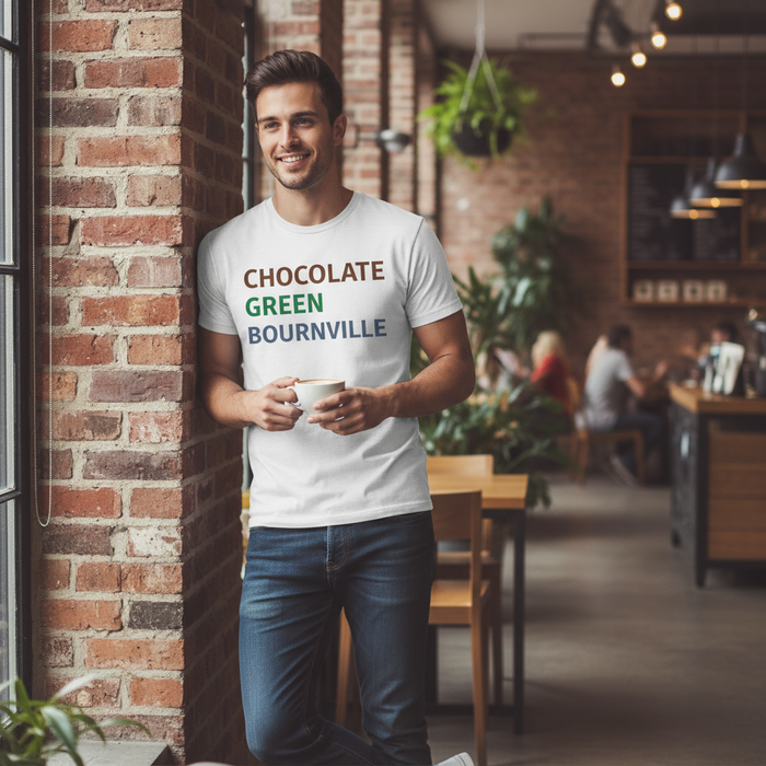 Bournville - T-Shirt - Minimal Type Stack Design