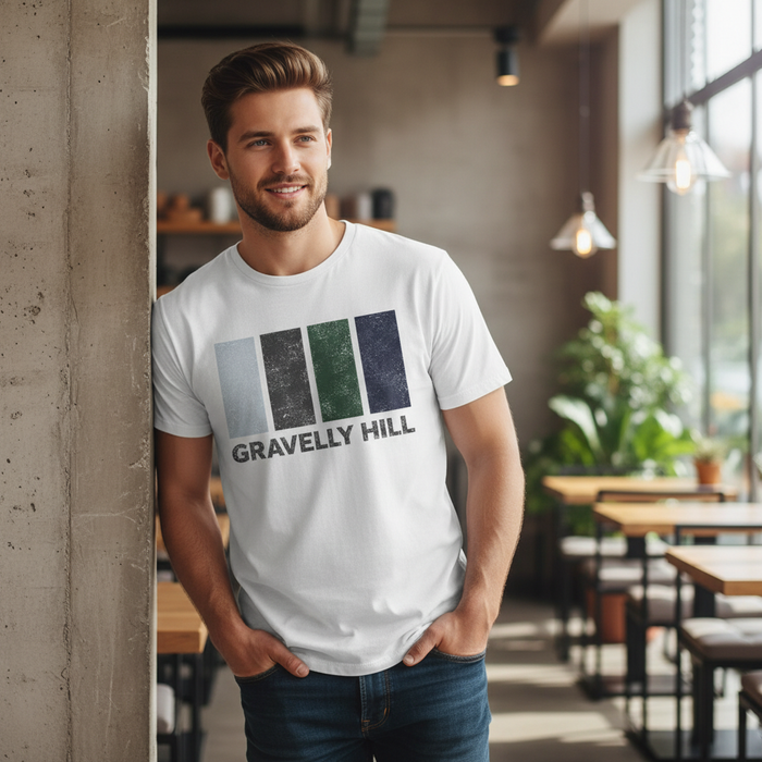 Gravelly Hill - T-Shirt - Colour Block Design