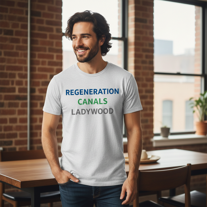 Ladywood - T-Shirt - Minimal Type Stack Design