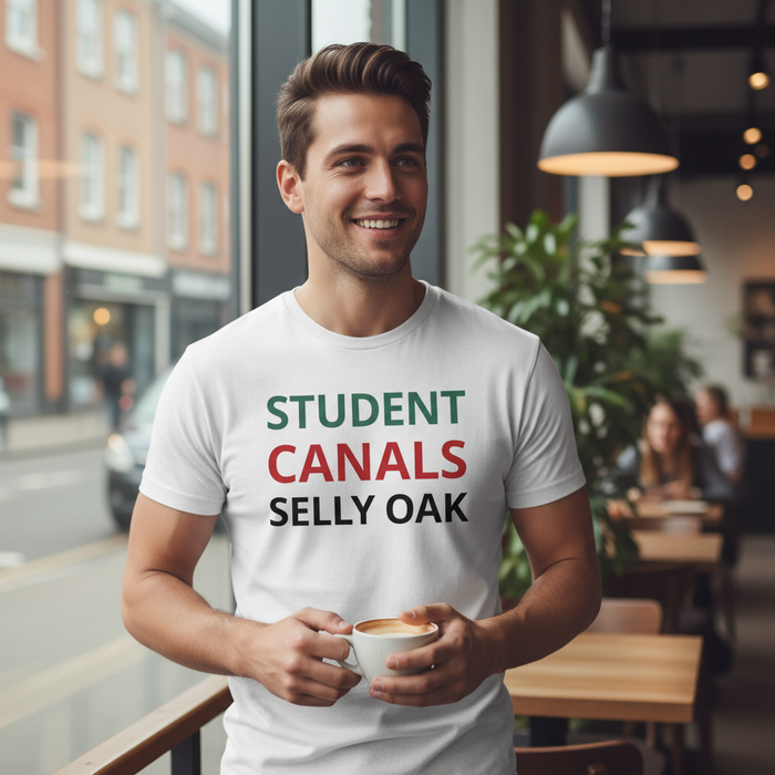 Selly Oak - T-Shirt - Minimal Type Stack Design