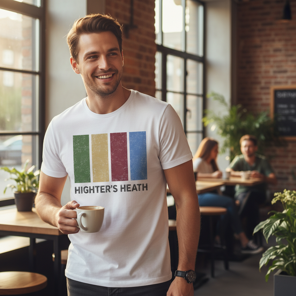 Highter's Heath - T-Shirt - Colour Block Design