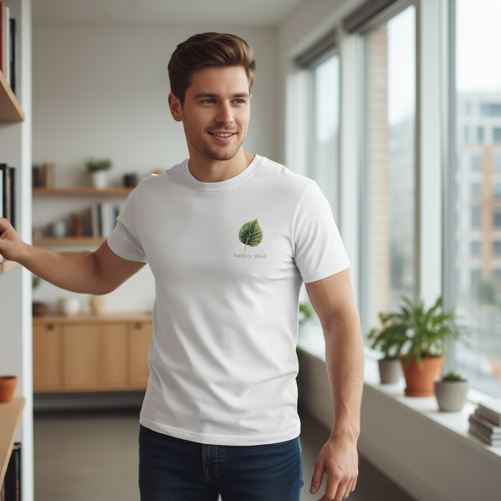 Yardley Wood - T-Shirt - Minimal Cool Design - Leaf