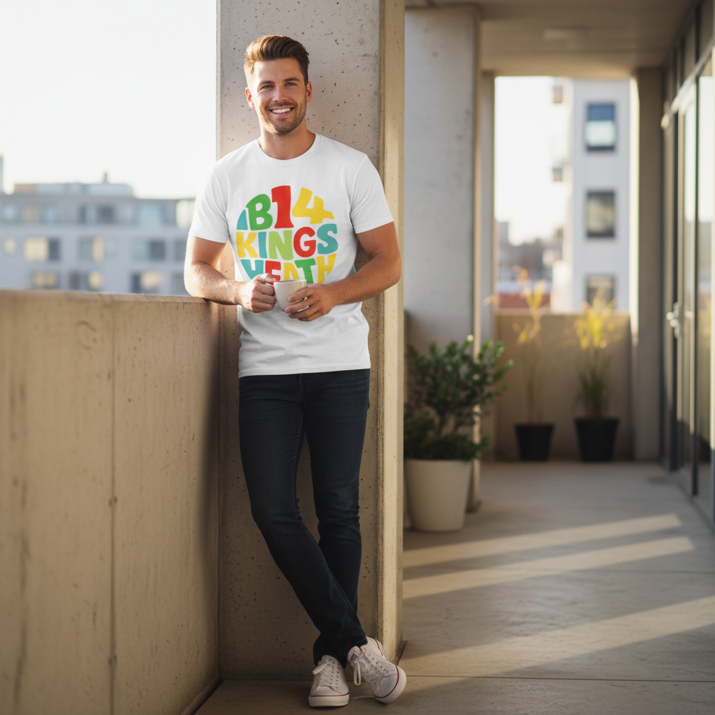 Kings Heath - T-Shirt - Colour Burst Design