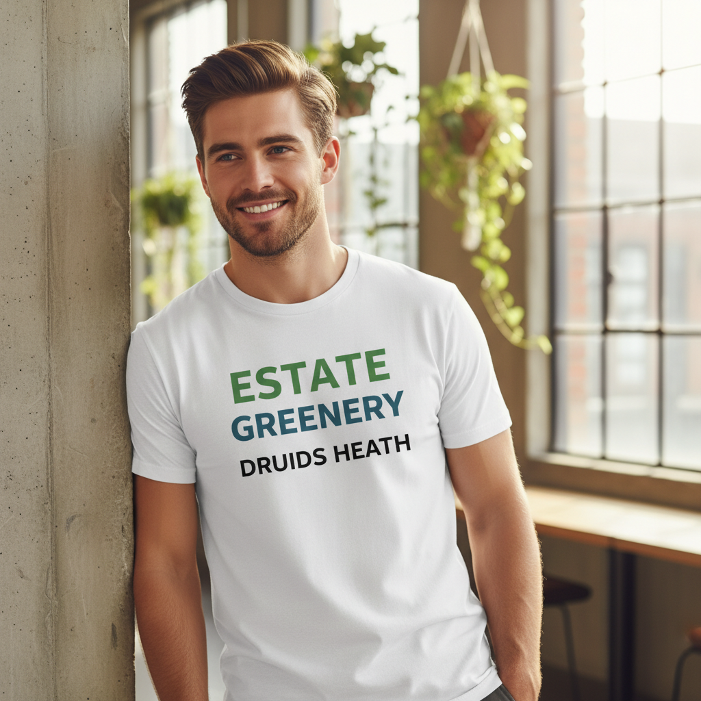 Druids Heath - T-Shirt - Minimal Type Stack Design