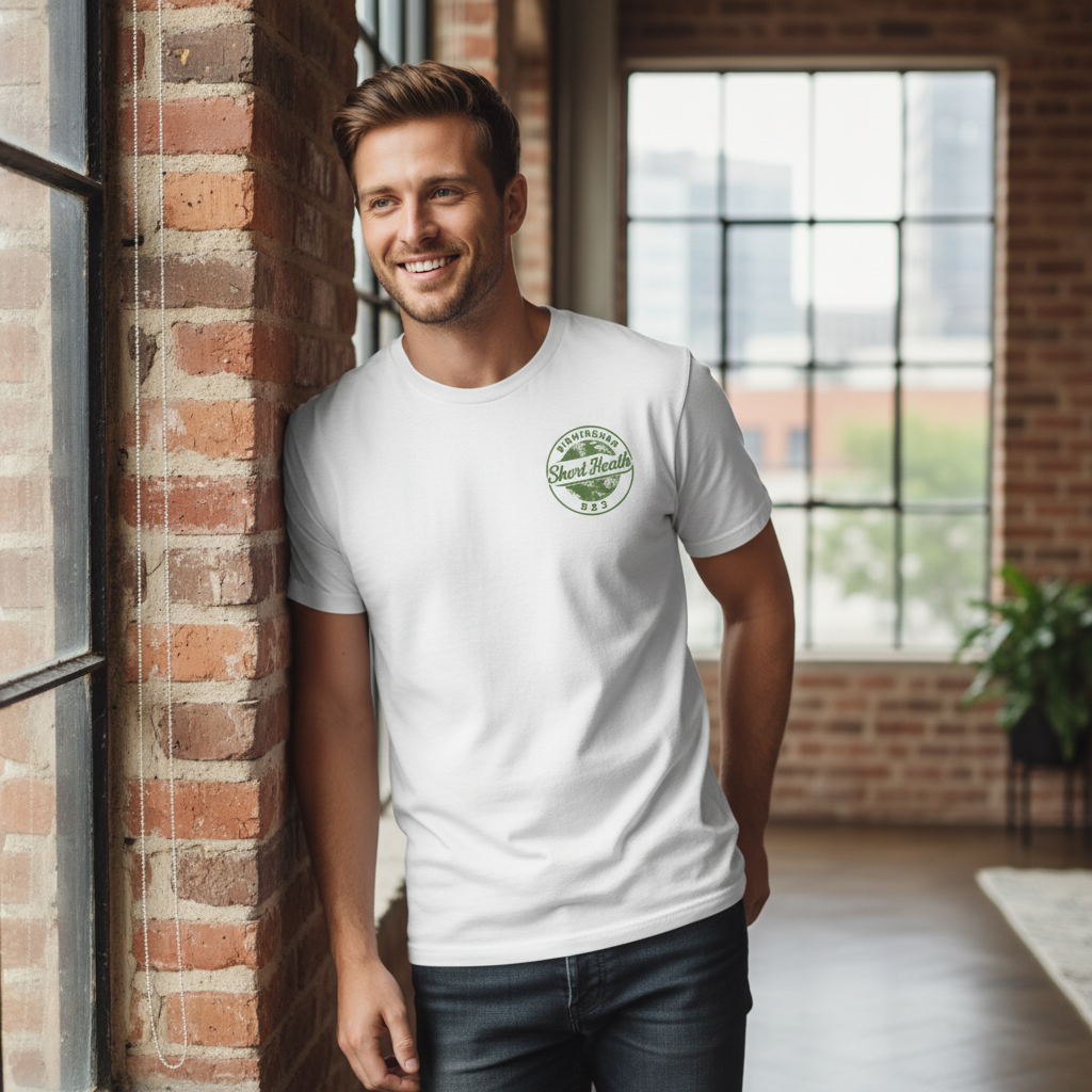 Short Heath - T-Shirt - B23 Vintage Stamp Design