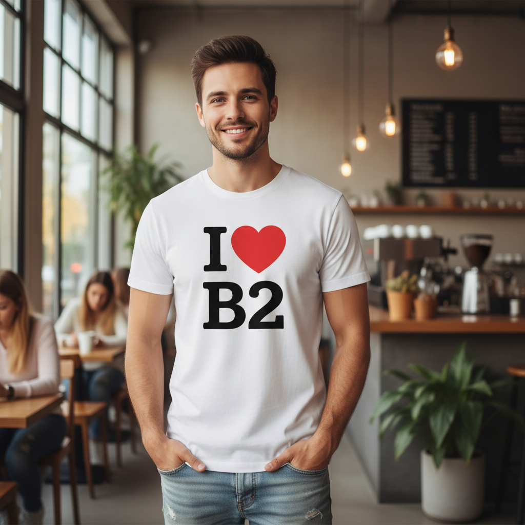 B2 - T-Shirt - I Heart B2 Design - Birmingham City Centre | New Street